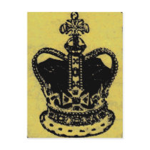 crown jewels aged postcard
