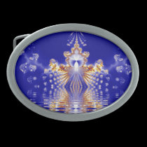 Crown Lake Crystal Fractal Belt Buckle 
