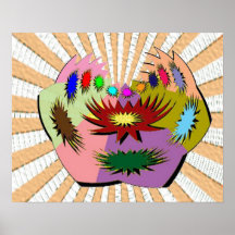 Crown Mascot  - Simple Graphics for Creative Art Poster