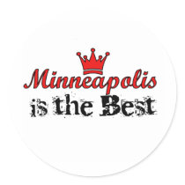 Crown Minneapolis stickers by USAcities Crown Minneapolis stickers