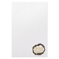Crown Of The King Custom Stationery
