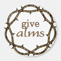 Crown of Thorns Lenten Giving Alms Magnet magnets