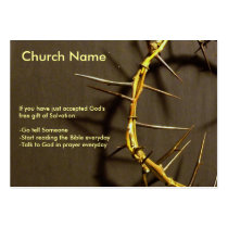 Crown of Thorns Tract Business Card
