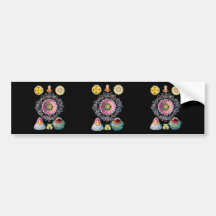 Crown or Helmet Jellyfish Bumper Sticker