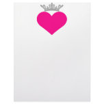 Crown Pink Heart Letterhead