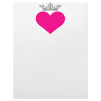 Crown Pink Heart Letterhead