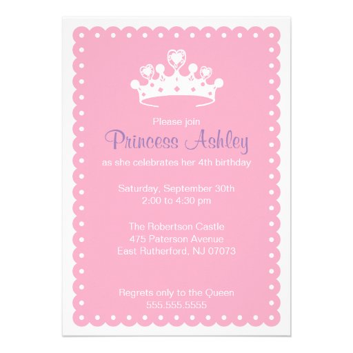 Crown Princess Invitation
