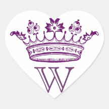 Crown Stickers with monogram