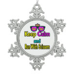 Crown Sunglasses Keep Calm And Run With Scissors Ornaments