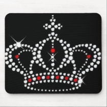 Crown with Bling Mousepad mousepads