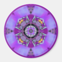 crownchakramandala12 fridge magnet