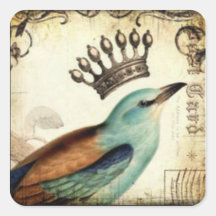 CRoWNeD BiRD STiCKeR SHeeT