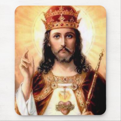 Crowned Jesus Mousepad Zazzle_mousepad