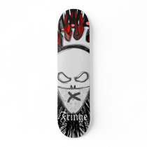 Crowned Skull Skate Board Deck