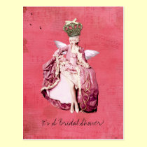 Crowning Angel Bridal Shower invitation postcard postcards