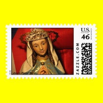 Crowning the Virgen postage