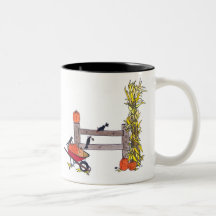 Crows & a Cornstalk Coffee Mugs
