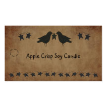 Crows and Stars Hang Tag Business Cards