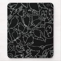 Crows Crowd mousepads