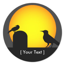 Crows Halloween Stickers