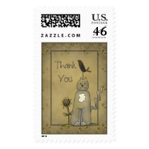 Crows Knows · Crow & Cat Thank You Stamp