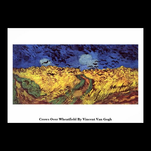 Crows Over Wheatfield By Vincent Van Gogh Print