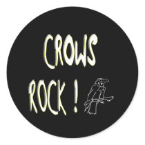 Crows Rock! Sticker