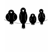 CROWS - tee t-shirts by twilight_cat CROWS - tee t-shirts