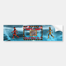 CRPS Civil War to ? Blazing Figures Bumper Sticker