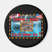 CRPS Civil War to ? Blazing Figures Magnet