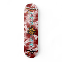 CRPS Fire & Ice Blazing figures Star Burst Skate Board