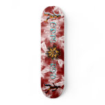 CRPS Fire &amp; Ice Blazing figures Star Burst Skate Board