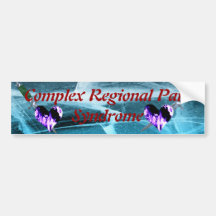 CRPS Hearts O' Flame & Dagger Bumper Sticker