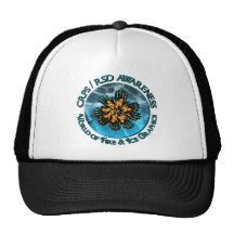 CRPS /RSD Awareness World of Fire & Ice Logo Mesh Hats