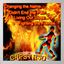 CRPS/RSD Awarness Blazing Figure Poster