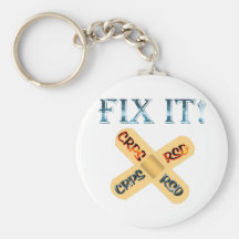 CRPS / RSD Fix It ! Band Aid X Key Chains