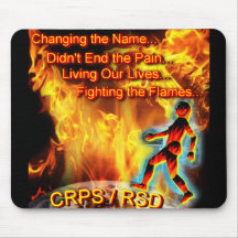 CRPS/RSD Living Our Lives, Fighting the Flames Mouse Pads