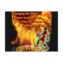 CRPS/RSD Living Our Lives, Fighting the Flames Postcards