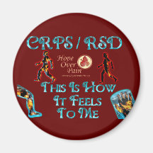 CRPS RSD This Is How it Feels to Me HOP Refrigerator Magnet
