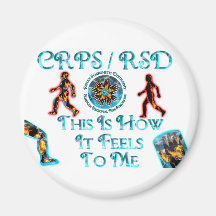 CRPS RSD This Is How It Feels to Me Refrigerator Magnets