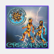 CRPS/RSD Weathering the Storm Turquoise Fridge Magnets