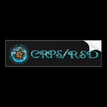 CRPS /RSD World of Fire & Ice Bumper Sticker bumper stickers