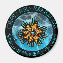 CRPS/RSD World of Fire & Ice Magnet