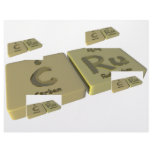 Cru as C Carbon and Ru Ruthenium Letterhead Design
