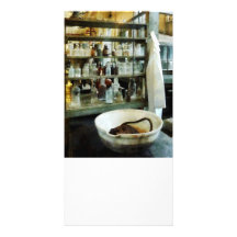Crucible and Lab Coat Customized Photo Card