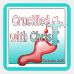 Crucificado con el pegatina de Cristo