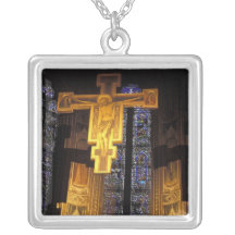 Crucifix above the High altar in the Santa Pendants