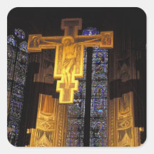 Crucifix above the High altar in the Santa Sticker
