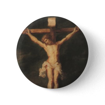 Crucifix Button by TreasureForAllUSA