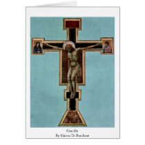 Crucifix By Giotto Di Bondone Cards